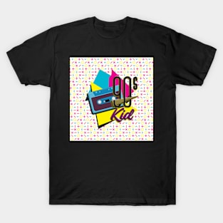 90s children retro early 1990 cassette colorful T-Shirt